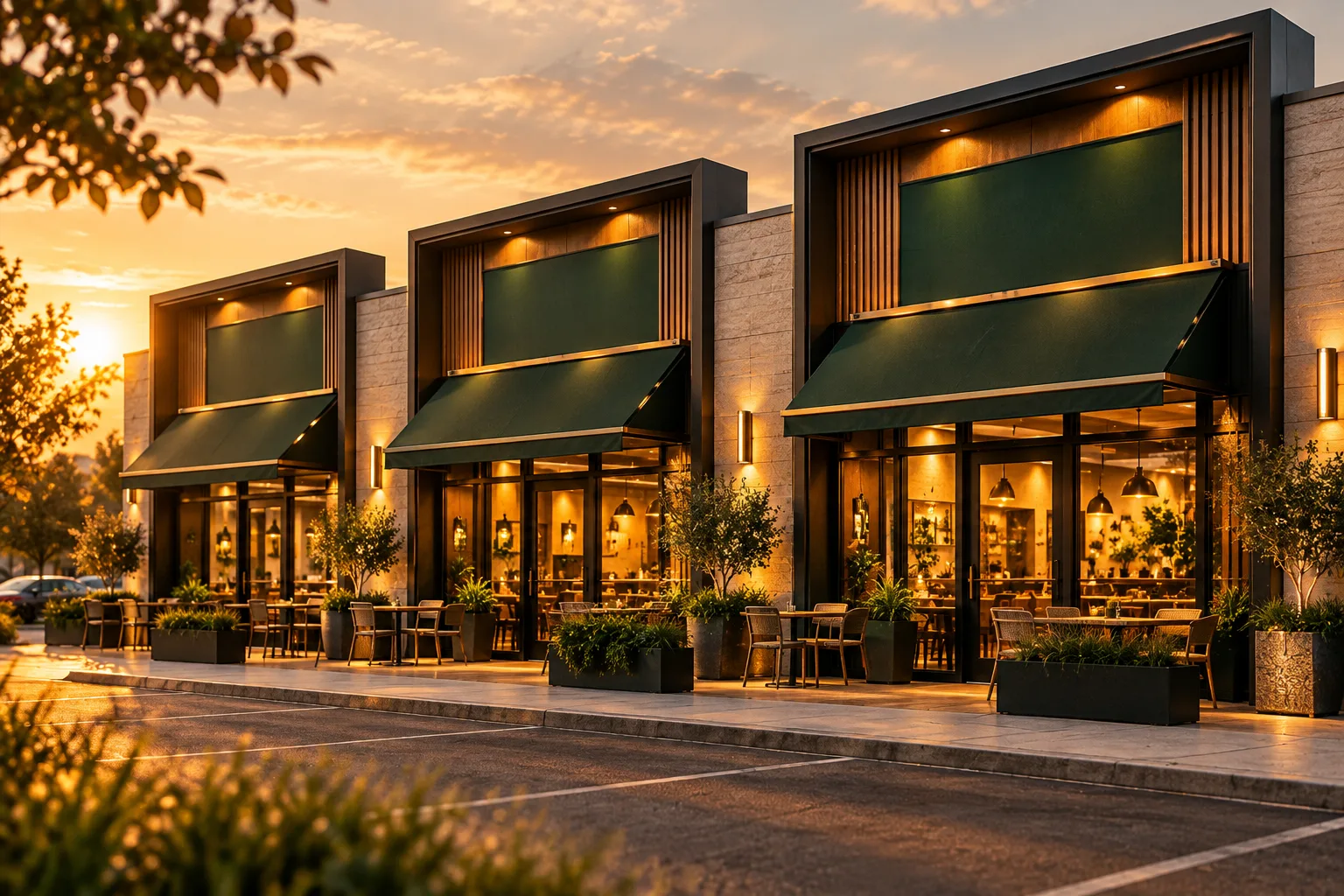 Golden Hour Café Plaza