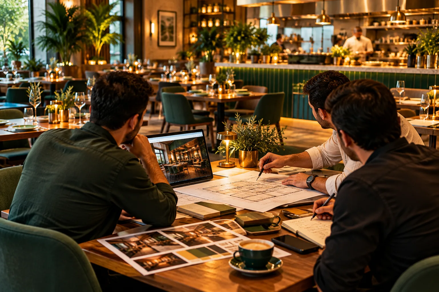 Restaurant Design Collaboration Over Coffee