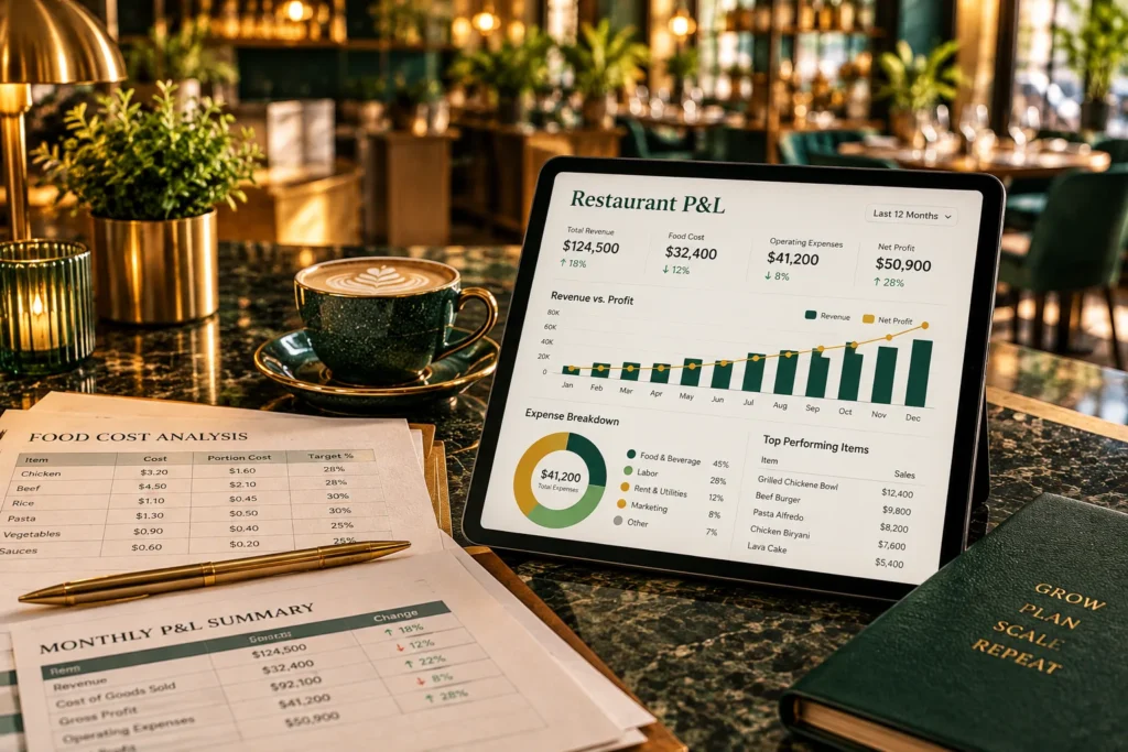 Restaurant Financial Planning Workspace